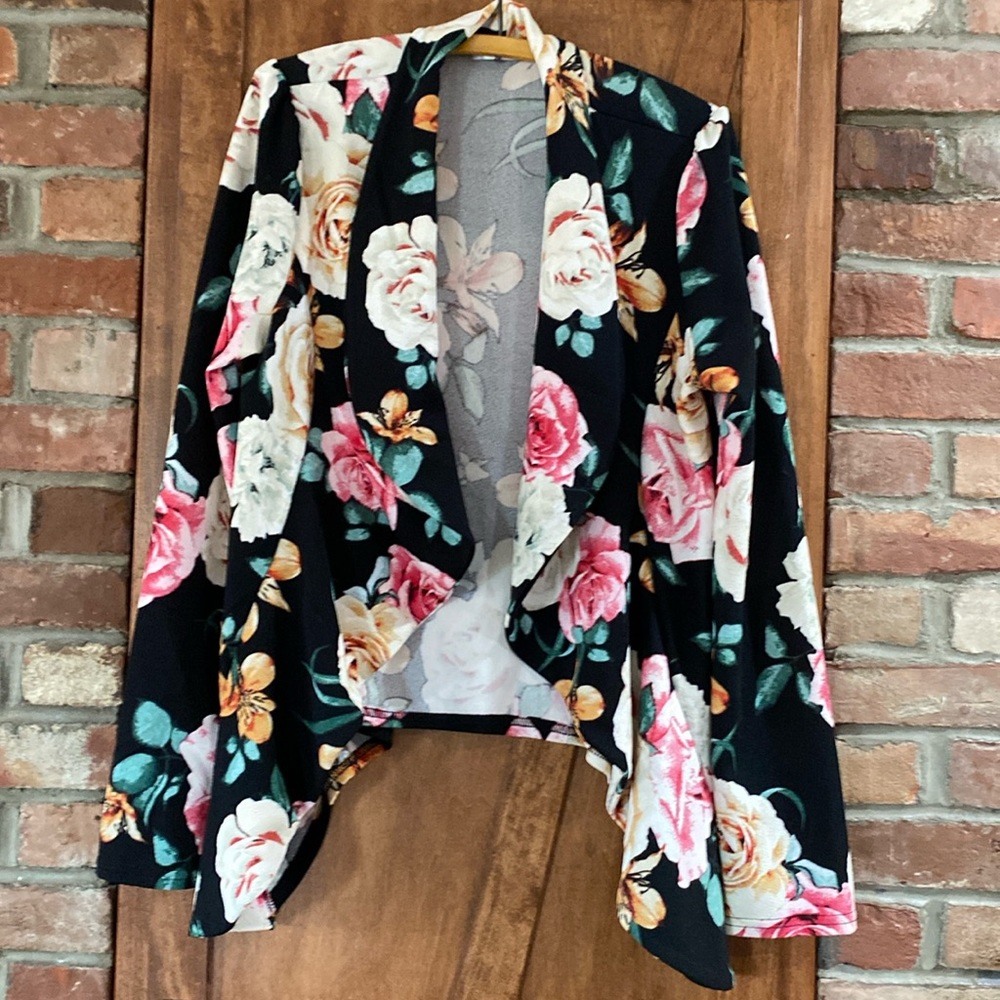 Doublju classic drape cardigan